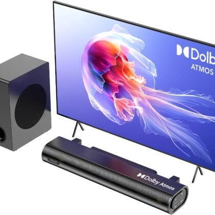 Hiwill 2.1ch Sound Bar for Smart tv, 250W Dolby Atmos Surround Sound System for TV, Sound bar with subwoofers, Home Theater Soundbar for TV, Adjustable Mode, Clear Dialogue, HDMI/eARC/ARC/Opt/BT/AUX
