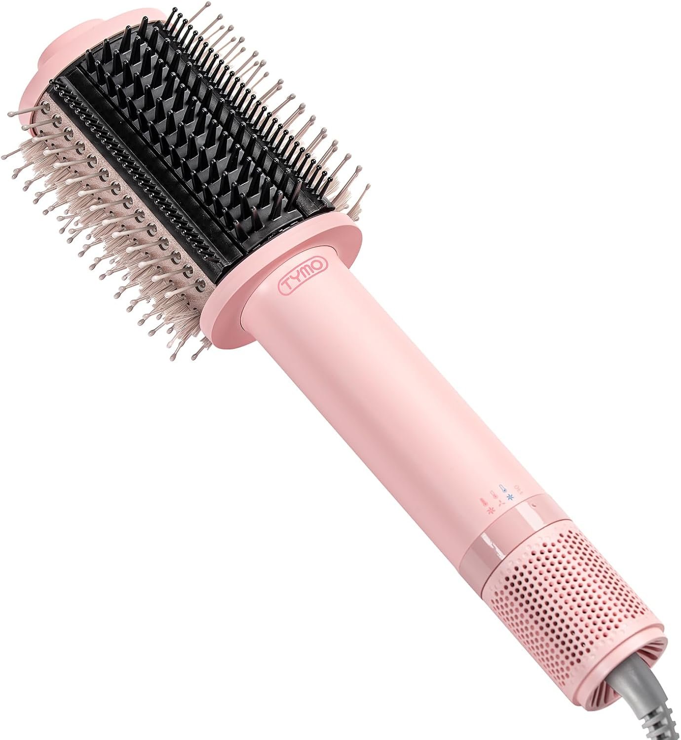 TYMO 2.0 Hair Dryer Brush Volumizer - Fast Drying Blow Dryer Brush and Smoothing Comb in One for Quick Easy Salon Blowout, Hot Air Styler Heated Round Brush Compact & Lightweight for Travel, 2.5”