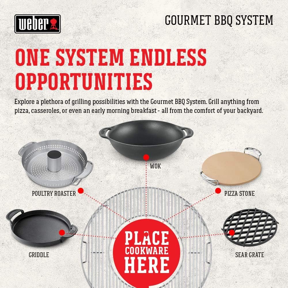 Weber Gourmet BBQ System Griddle, Schwarz - Image 5