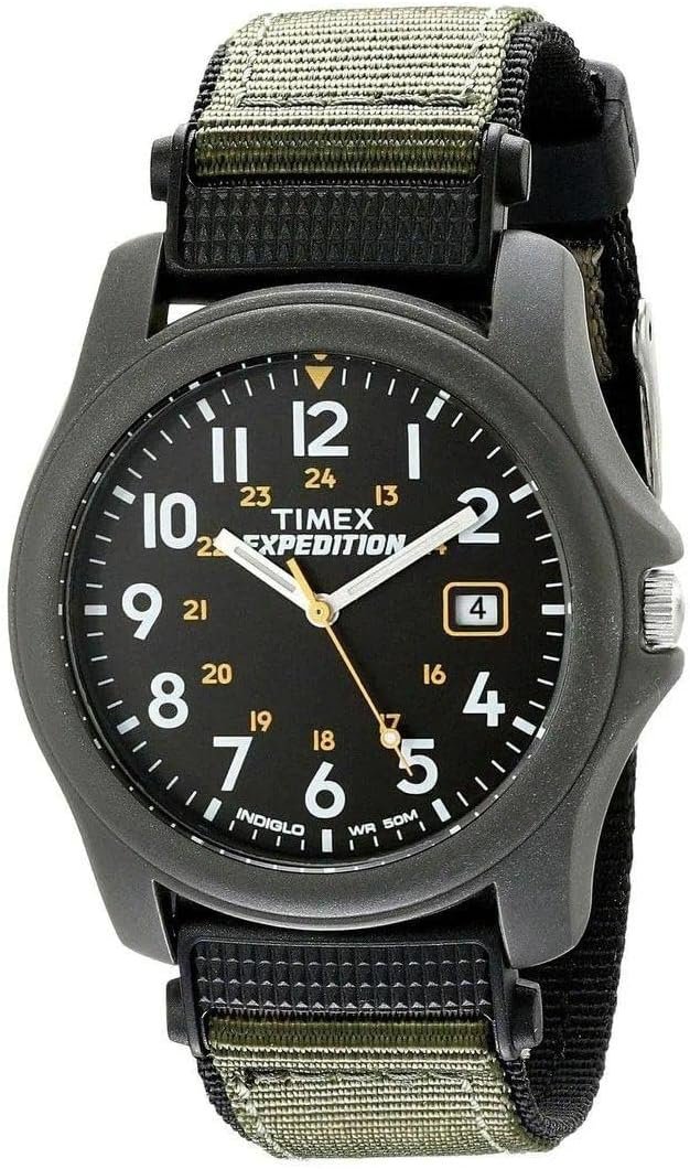 Timex Men's Expedition Camper Nylon/Leather Strap Watch - Image 5