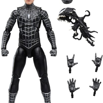 Marvel Legends Series Spider-Man, Spider-Man 3 Collectible 6 Inch Action Figure with Symbiote Accessories