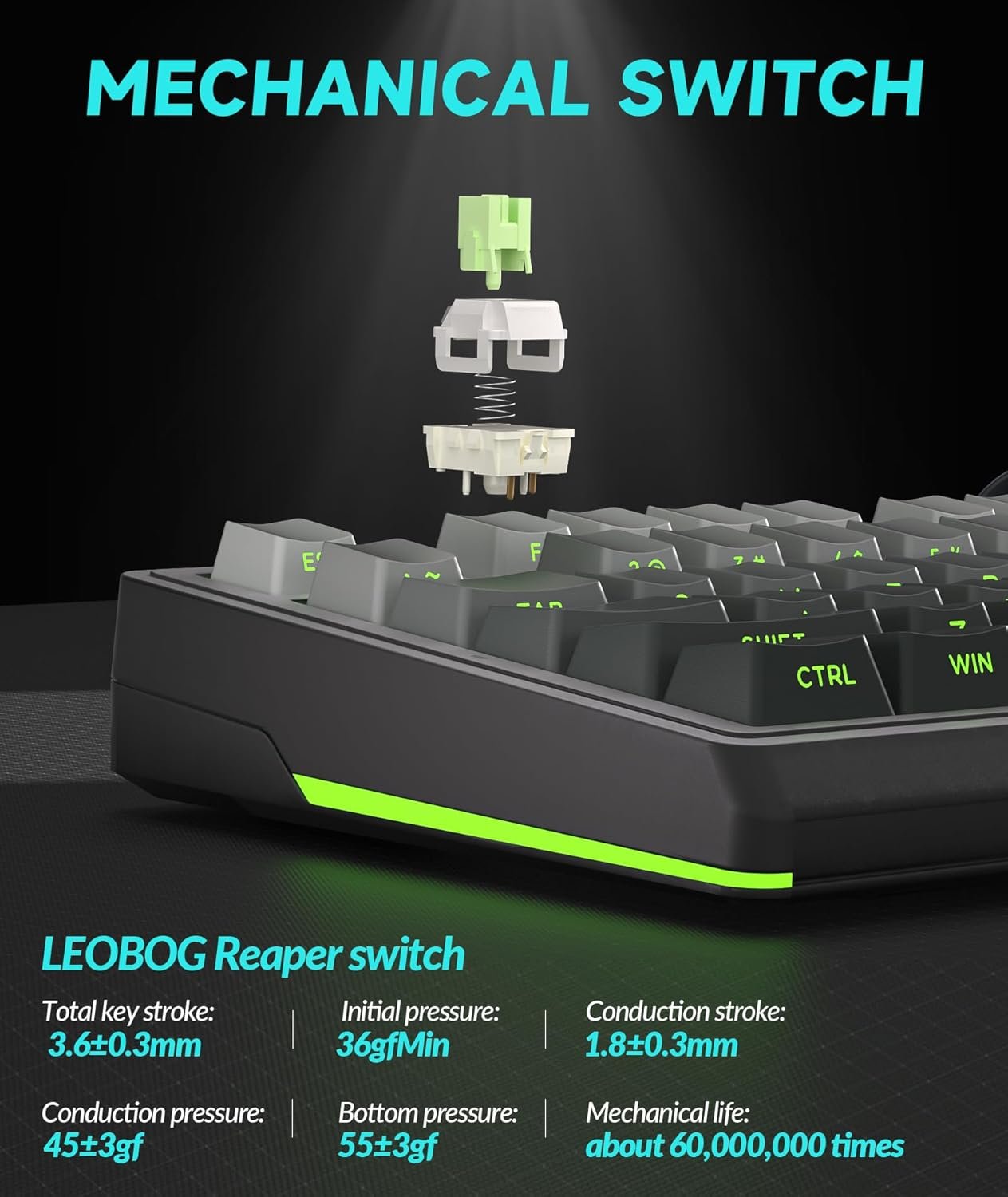 SOLAKAKA KI99 Pro 96% Wireless Mechanical Keyboard, RGB Gaming Keyboard, Hot-Swappable Pre-Lubed Switches, Gasket Structure Creamy Keyboards (Gradient-Black, Non-Silent Version) - Image 5