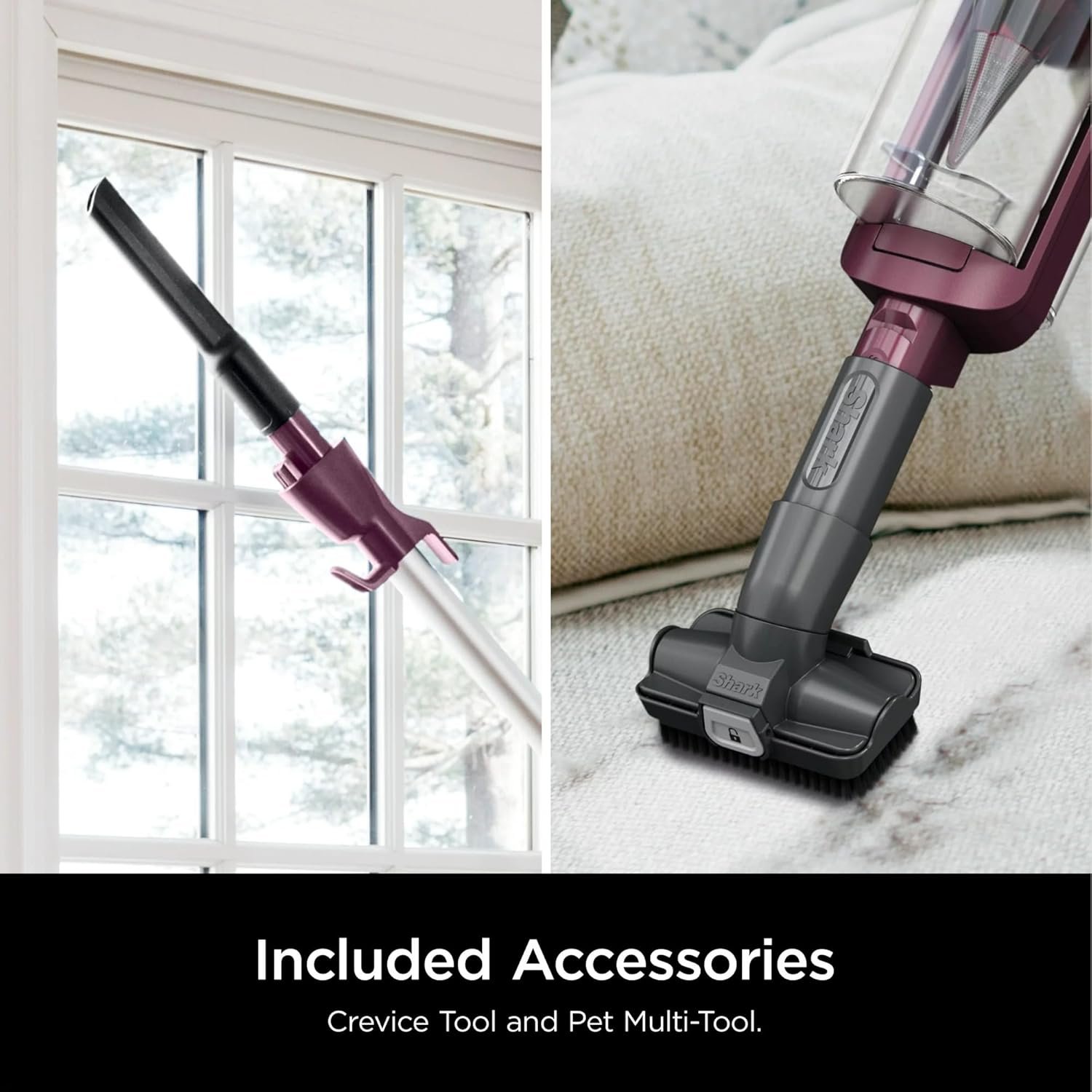 Shark HZ3000 Stratos Ultralight Corded Stick Vacuum with DuoClean PowerFins HairPro, Self-Cleaning Brushroll, & Odor Neutralizer Technology, Red Plum (Renewed) - Image 6