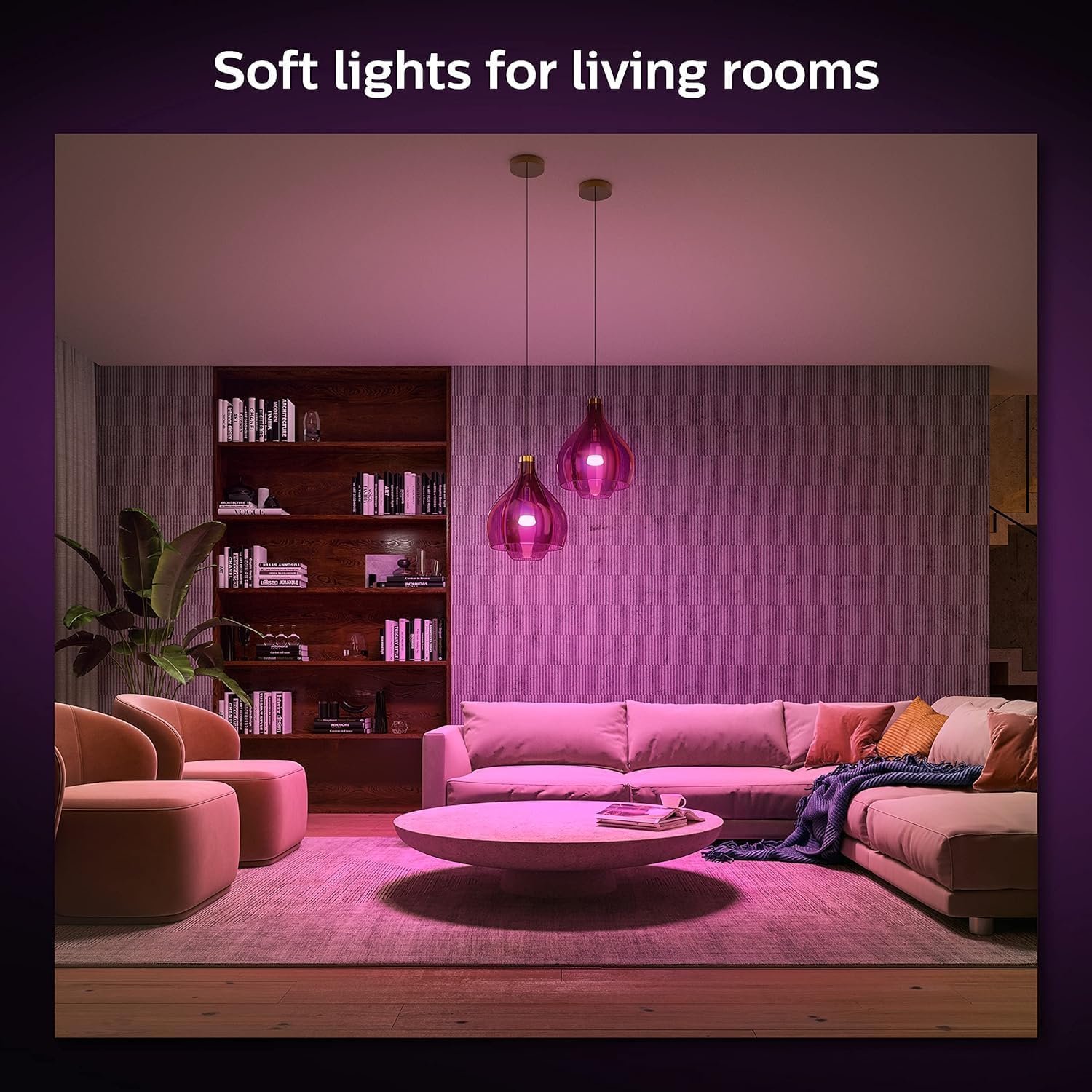 Philips Hue Smart 75W A19 LED Bulb - White and Color Ambiance Color-Changing Light - 1 Pack - 1100LM - E26 - Indoor - Control with Hue App - Works with Alexa, Google Assistant and Apple Homekit - Image 6