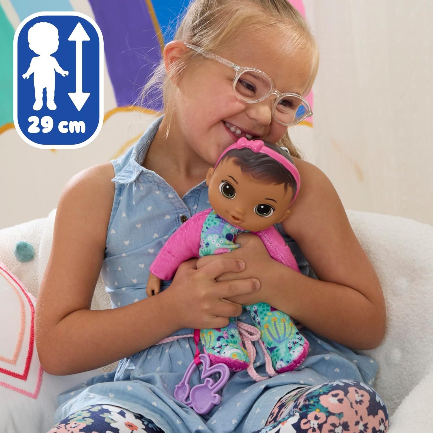 Baby Alive Soft ‘n Cute Doll, Brown Hair, 11-Inch First Baby Dolls, Washable Soft Toys for Toddlers, Easter Gifts for Kids, 18 Months+ - Image 4