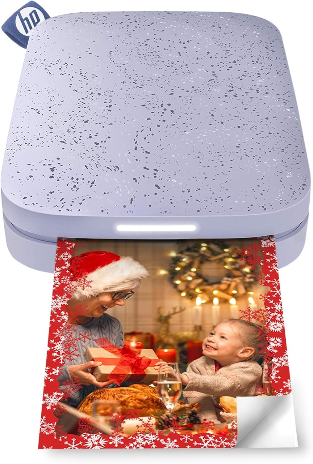 HP Sprocket Portable 2x3 Instant Photo Printer (Lilac) Print Pictures on Zink Sticky-Backed Paper from Your iOS & Android Device.