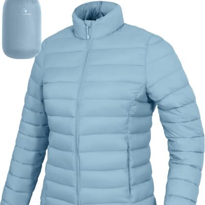 Pioneer Camp Women's Packable Puffer Jacket Winter Lightweight Quilted Coat Water-Repellent Insulated Thermal Warm Outerwear