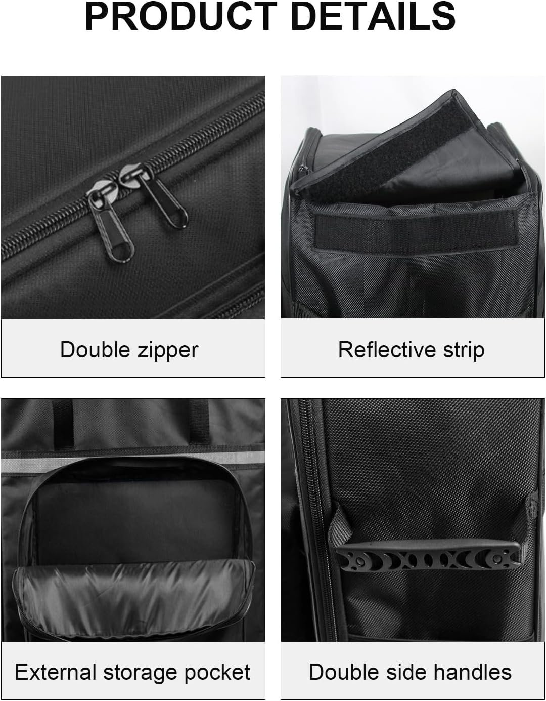 EiiJugaloo Ice Cream Machine Carrying Bag Sorbet Maker Travel Case Heat-Resistant Waterproof Oxford Cloth Storage Bag for Ninja NC701 Swirl by CREAMi Ice Cream and 16oz Soft Serve Maker - Image 9