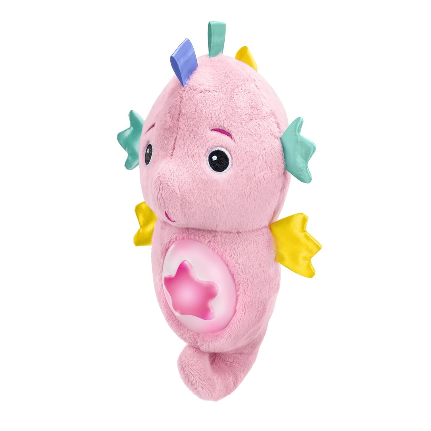 Baby Einstein Sea Dreams Seahorse Plush Soother Toy, with Music and Lights, Ages 0 Months and Up, Pink