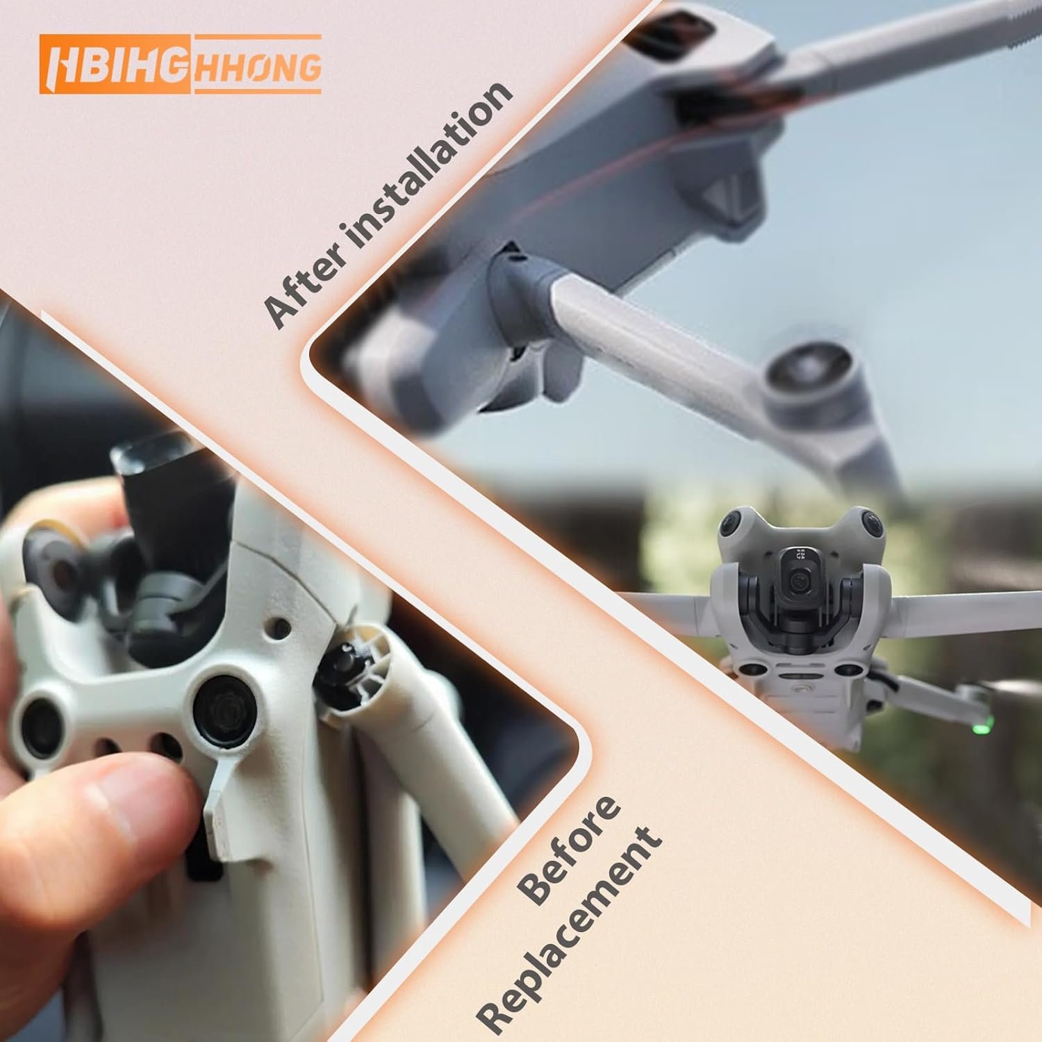 Front Arm Axis Replacement for DJI mini 4 pro/Mini 3 Front Arm Hinges Arm Shaft for DJI mini 4 Pro Drone Accessories Parts with Repair Tools - Image 5