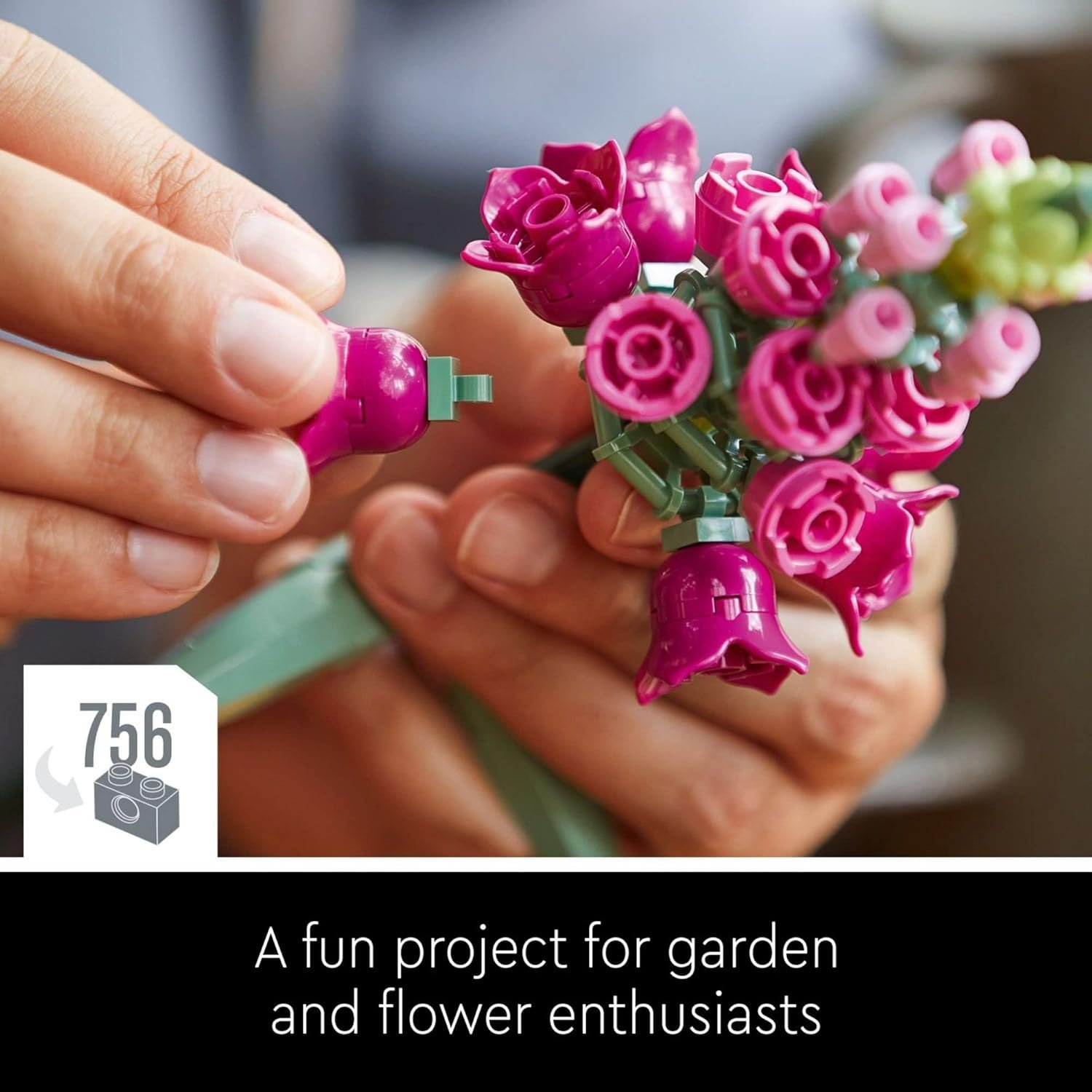 LEGO Botanicals Flower Bouquet Building Set - Artificial Flowers for Decoration for Home and Display, Ages 18+ - for Table, Desk, Office - Gift for Birthdays - 10280 - Image 6