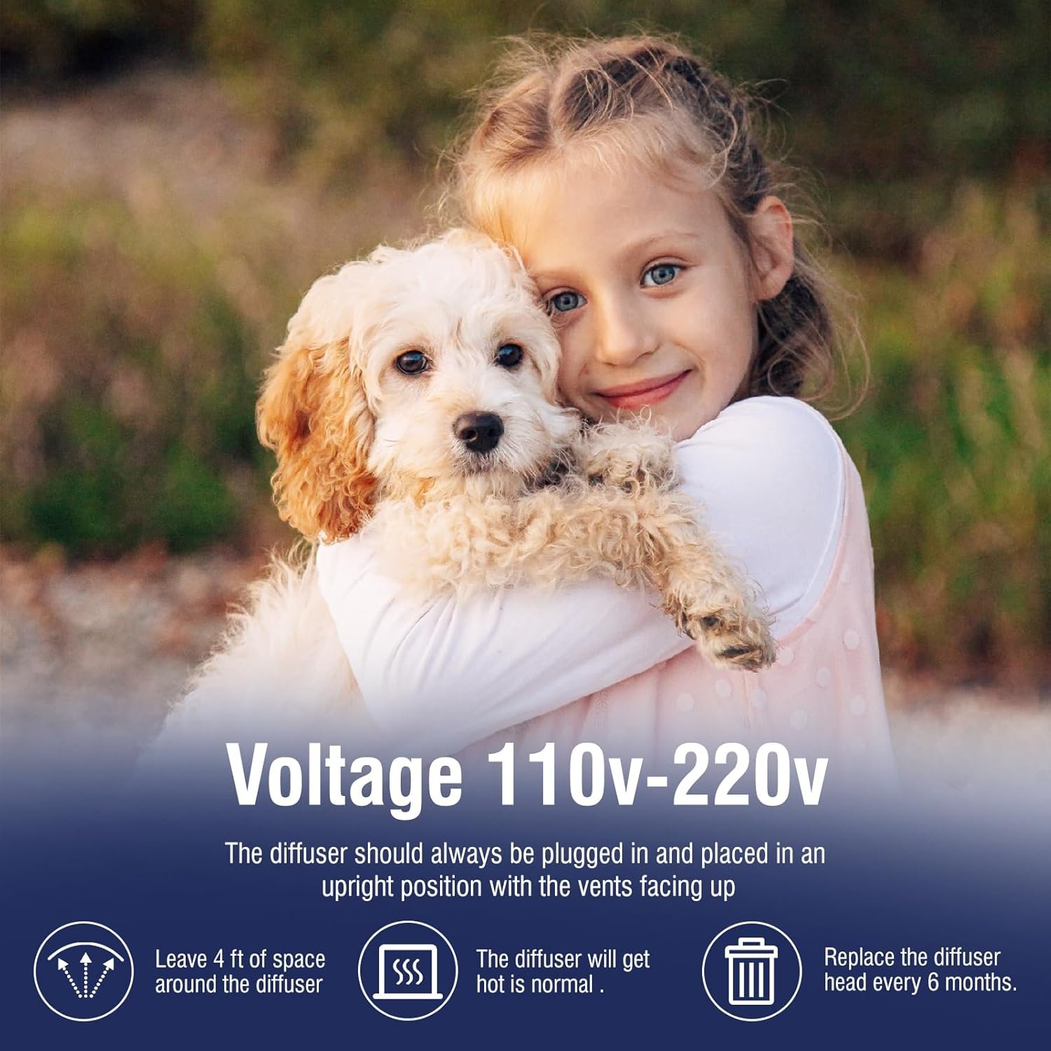 Dog Pheromones Calming Diffuser Kit Appeasing Pheromone Diffuser to Calm (3 Plug in+ 6 Pack 48ml Refill) for Anxiety Relieve Relief Reduce Aggression Fighting Barking Stress 180 Day Supply (Tasteless) - Image 5