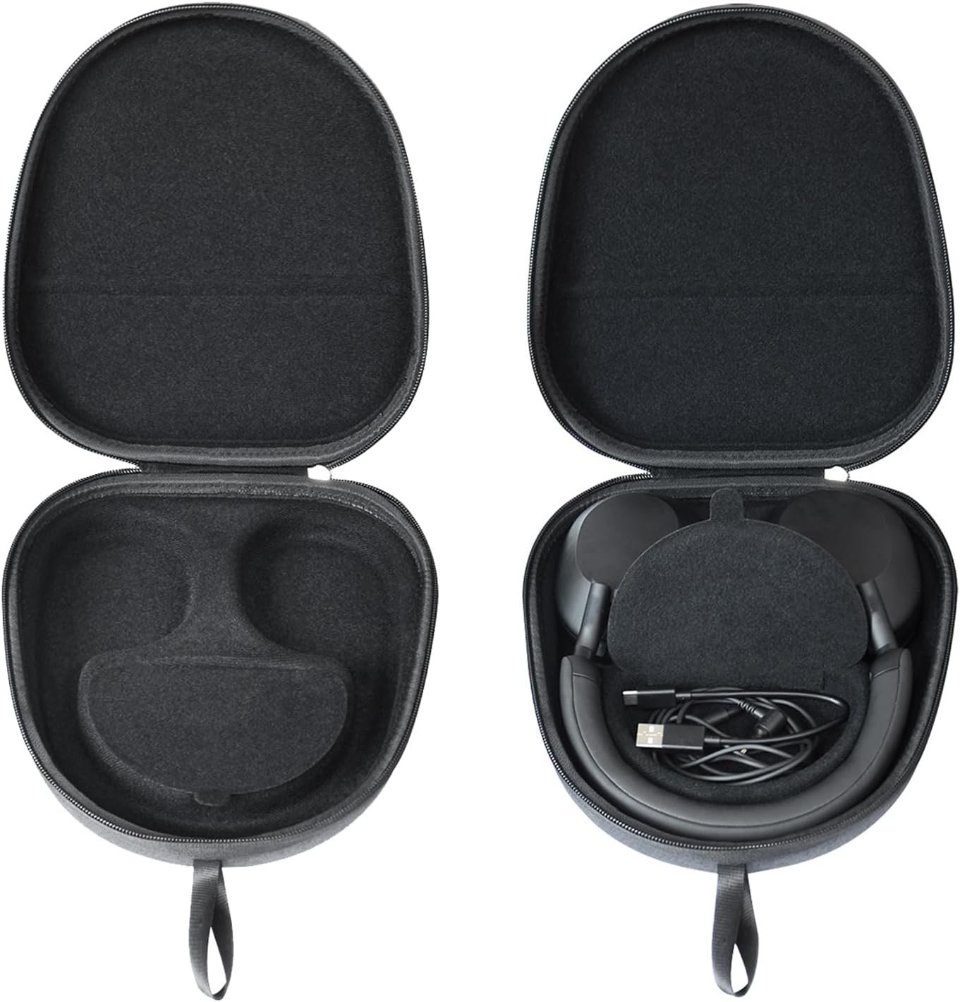 Hard Case for Sony WH-1000XM5 Noise Cancelling Headphones Protective Carrying Case Travel Portable Storage Bag with Cable Storage - Image 2