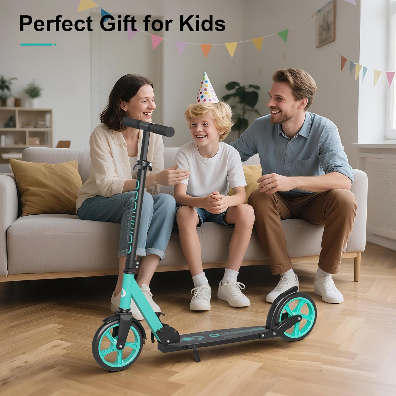 Kick Scooter for Kids 5-12, Teens, Foldable Lightweight Adult Scooter with 8 Inch Wheels, Max Load 240 LBS, Gift for Childs - Image 7