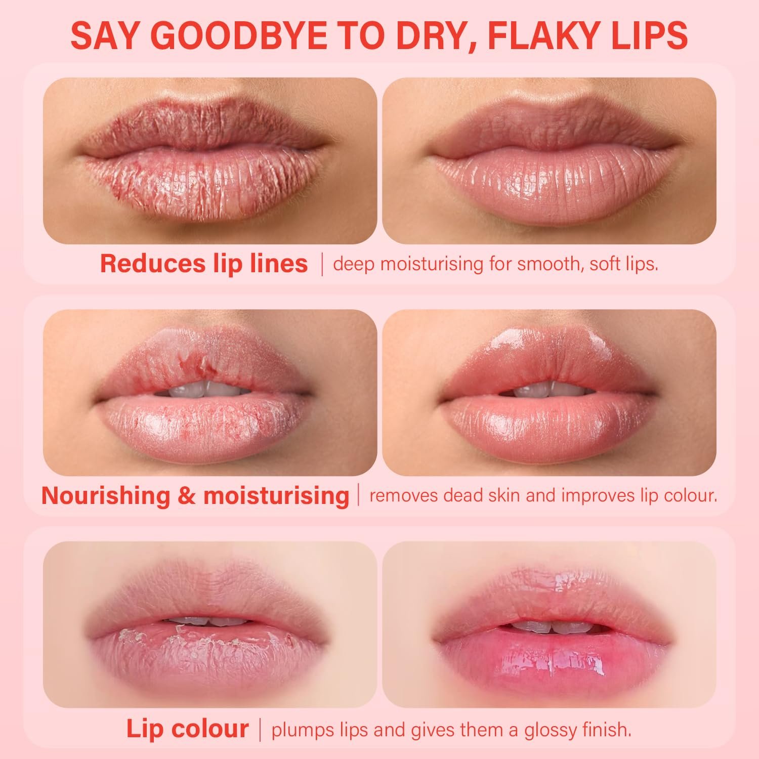 Lip Mask Set 4 Pcs, Overnight Lip Sleeping Mask with Shea Butter, Hyaluronic Acid & Vitamin C Nourishes Hydrates Dry, Flaky Lips, Moisturizing Lip Repair Balm & Butter, Lip Care Gift for Women - Image 5