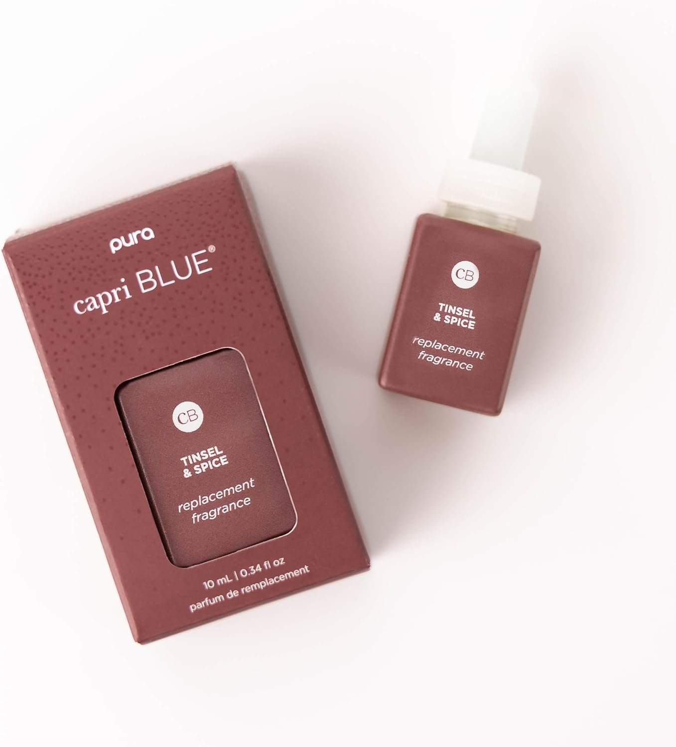 Capri Blue x Pura 4 - Smart Fragrance Diffuser Plug in Kit - Includes 1 Pura Diffuser + 2 Fragrance Refill Vials - Long Lasting Scents - LED Light - 2.4 GHz WiFi Required (Tinsel & Spice + Volcano) - Image 6