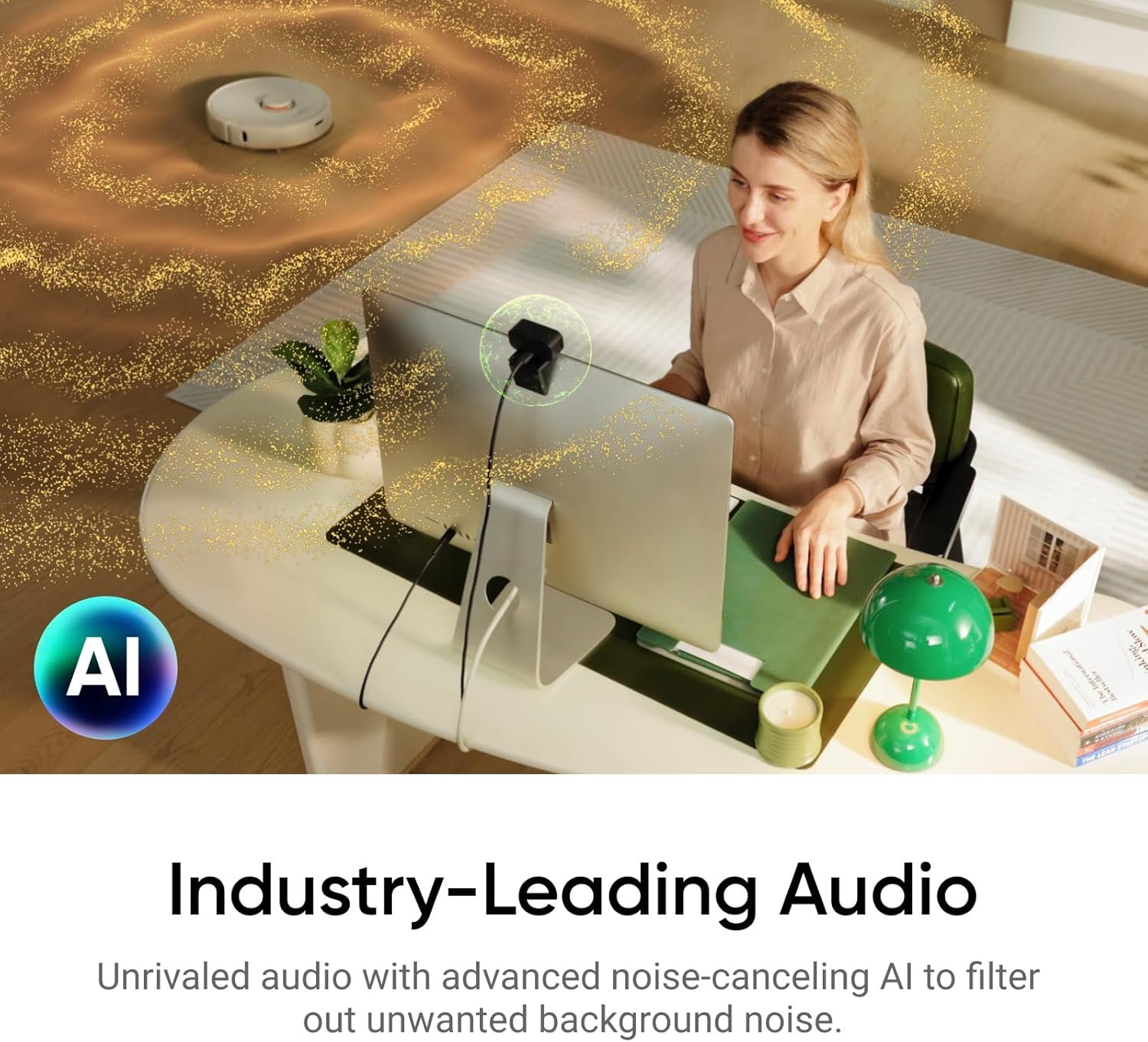 Insta360 Link 2C - 4K Webcam for PC/Mac, 1/2" Sensor, Auto Framing, HDR, AI Noise-Canceling Mic, Gesture Control for Streaming, Video Calls, Gaming, Works with Zoom, Teams, Black - Image 3