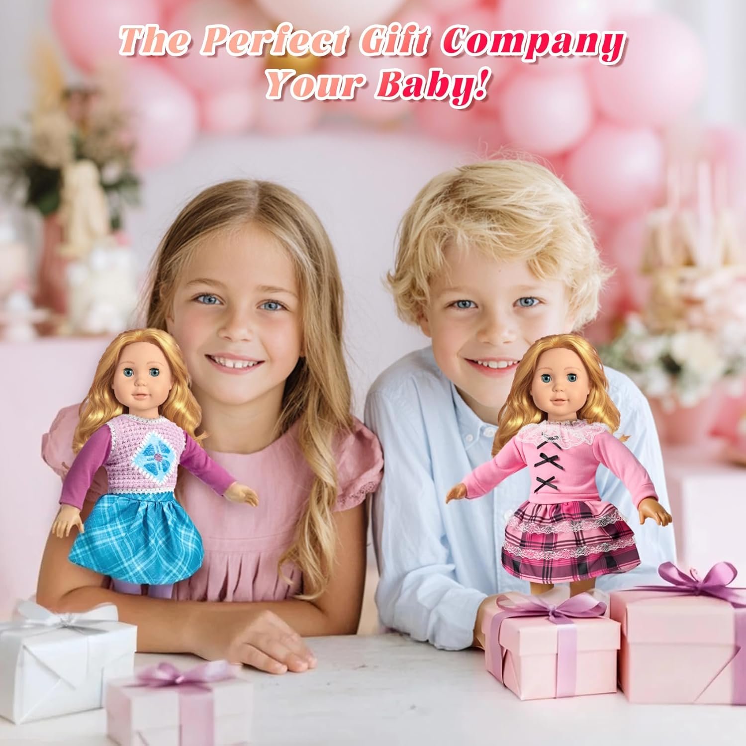 9 Sets American 18 Inch Doll Clothes and Accessories - Outfits Sets - Princess Fashion Bundle for Girl(No Doll) - Image 6