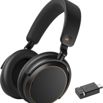 Sennheiser ACCENTUM Wireless Bluetooth Headphones - 50-Hour Battery Life, Audio, Hybrid Noise Cancelling (ANC), All-Day Comfort and Clear Voice Pick-up for Calls, Black/Copper