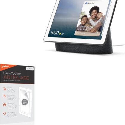 BoxWave Screen Protector Compatible with Google Nest Hub Max - ClearTouch Anti-Glare (2-Pack), Anti-Fingerprint Matte Film Skin