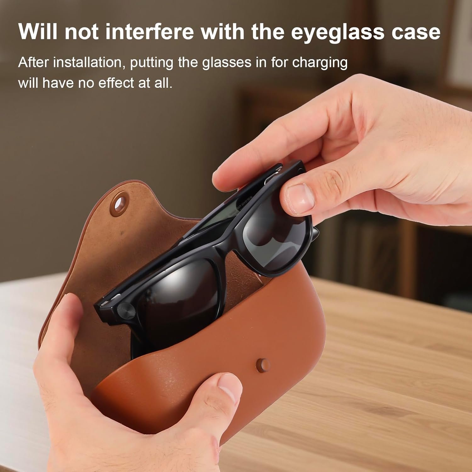 LED light shield Compatible with Ray-Ban Meta Wayfarer/Skyler/Headliner(Gen 2) & Oakley Meta HSTN Smart Glasses Accessories, A stable black light-blocking protective cover - Image 6