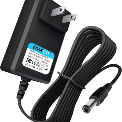 PwrON 12V 1A AC DC Adapter for Razor Power Core E90, ePunk, XLR8R, Electric Scream Machine, Kids Ride On Toys, Power Supply Adapter - 6.6FT Cable