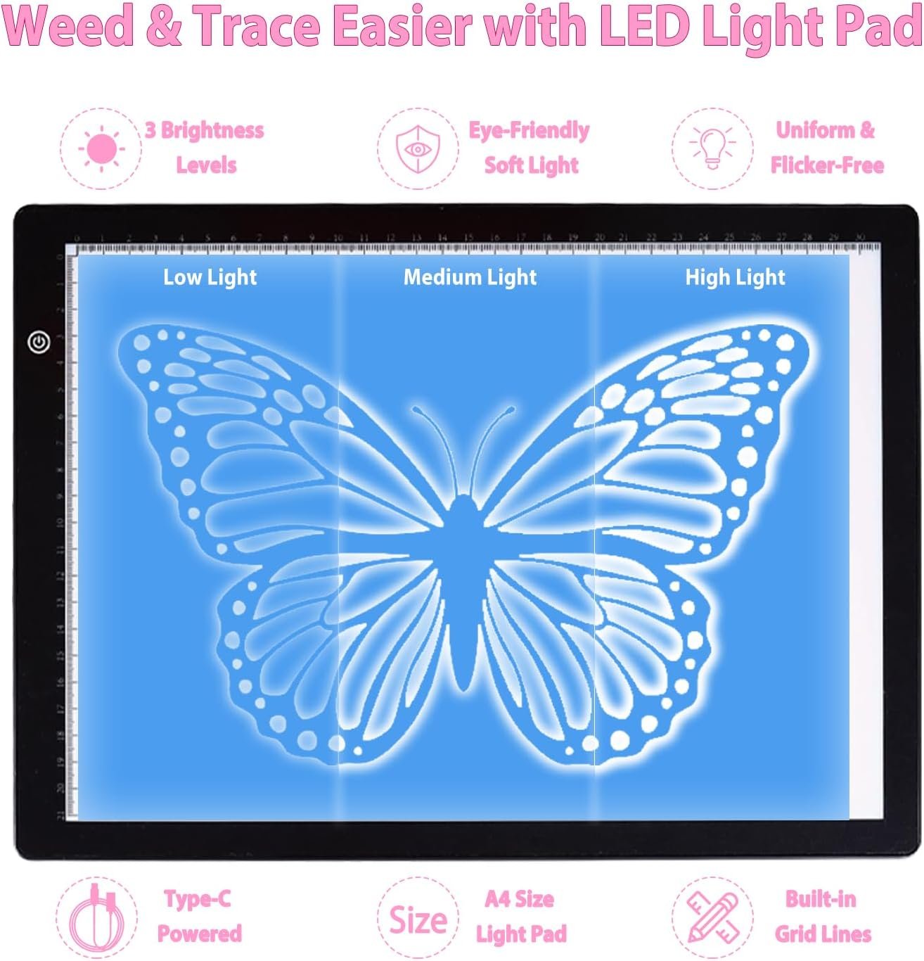 Convend The All-in-One Accessories and Supplies Bundle for Xtra-103Pcs Starter Kit with Weeding Tools, HTVs, Permanent Vinyl, Transfer Paper, LED Light Pad, Paper Cutter for Crafting Projects - Image 5