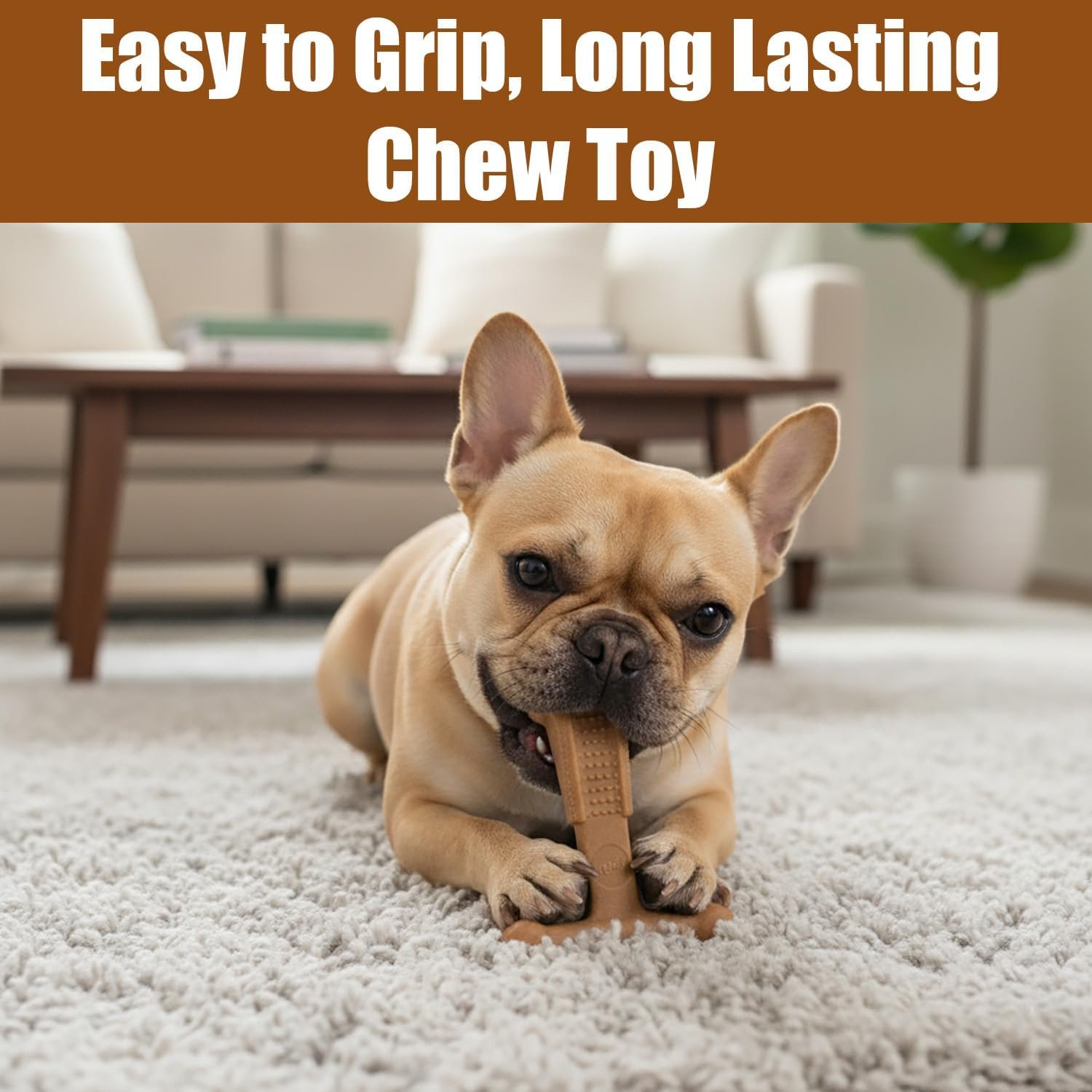 SPOT Bam-Bones Plus T-Bone, Bamboo Fiber & Nylon Dog Chew, Durable for Aggressive Chewers, Non-Splintering, for Adult Dogs & Teething Puppies Under 30lbs, 4in, Chicken Flavor - Image 6