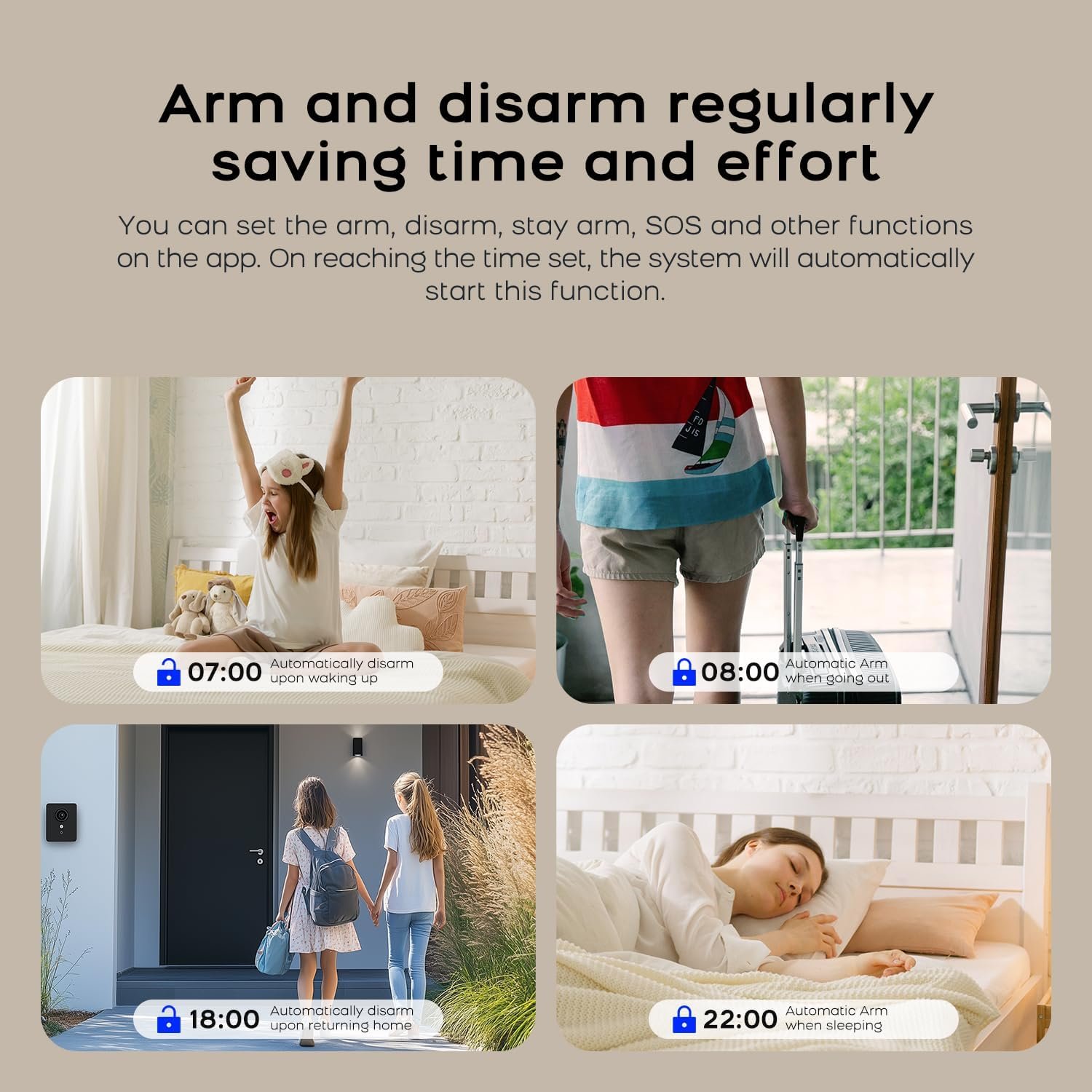 PGST WiFi Alarm System for Home Security,24 PCS Wireless Home Security System with DIY Expandable Door Alarm Sensor,Motion Detector,SOS Button,APP Instant Alerts for Villa,Apartment,No Monthly Fee - Image 8