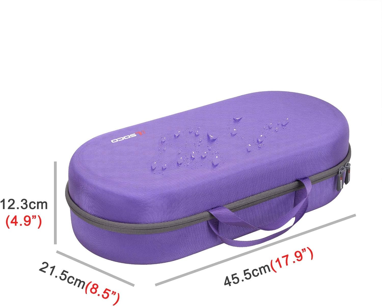 RLSOCO Hard Case for Dyson Airwrap Complete Long/Complete Styler HS08 HS05 HS01,NOT for Dyson Airwrap i.d. - Fits 4pcs Long Barrels or Short Barrels - Violet (Case Only,Hair Styler is not Included) - Image 6