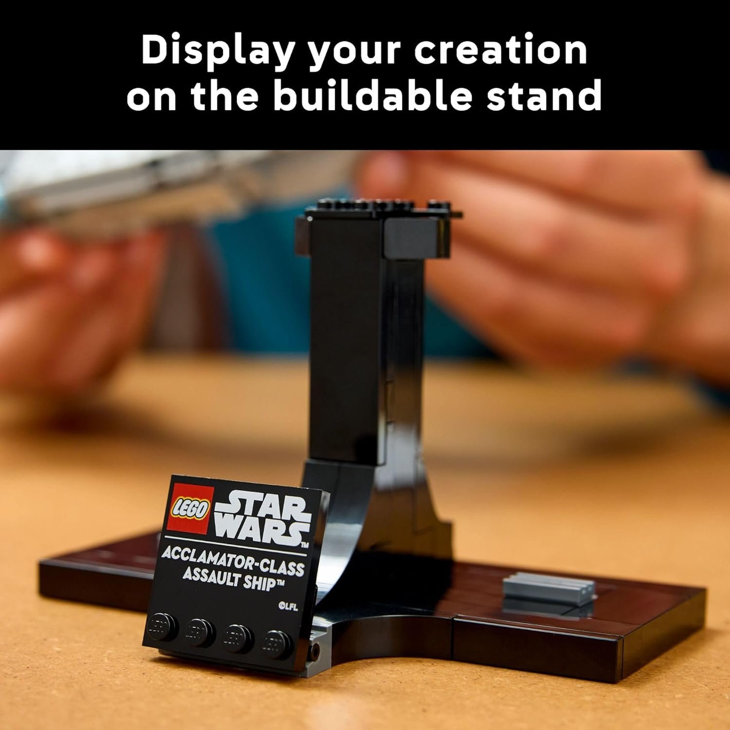 LEGO Star Wars Acclamator-Class Assault Ship Building Set for Adults - Star Wars Collectibles Set with Display Stand - Building Kit with 450 Pieces - 75404 - Image 5