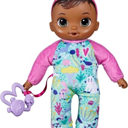 Baby Alive Soft ‘n Cute Doll, Brown Hair, 11-Inch First Baby Dolls, Washable Soft Toys for Toddlers, Easter Gifts for Kids, 18 Months+