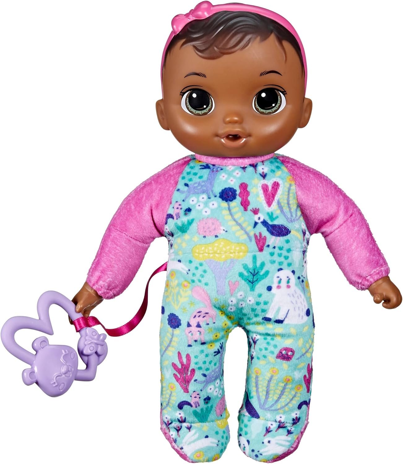 Baby Alive Soft ‘n Cute Doll, Brown Hair, 11-Inch First Baby Dolls, Washable Soft Toys for Toddlers, Easter Gifts for Kids, 18 Months+
