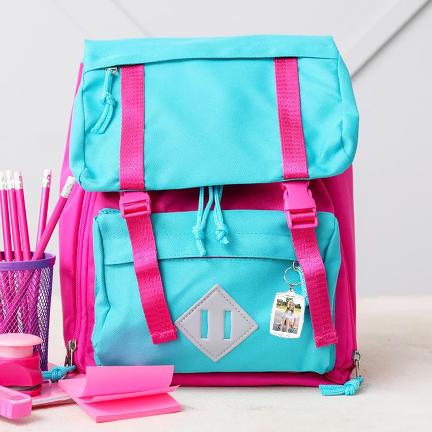 30 pcs Acrylic Photo Frame Keyring,2.16 x 1.5 Inch/5.5 x 4 cm Personalized Keychains,Clear Picture Keychain as Gift,Suit for Artwork - Image 4