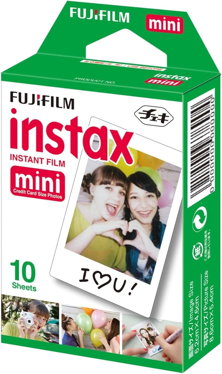 FUJIFILM INSTAX MINI 12 Instant Film Camera (Lilac Purple) Bundle with Fuji Instax Instant Film Single Pack, 10 Prints | Protective Case Purple | Photo Album Purple | Travel Stickers (6 Items) - Image 7