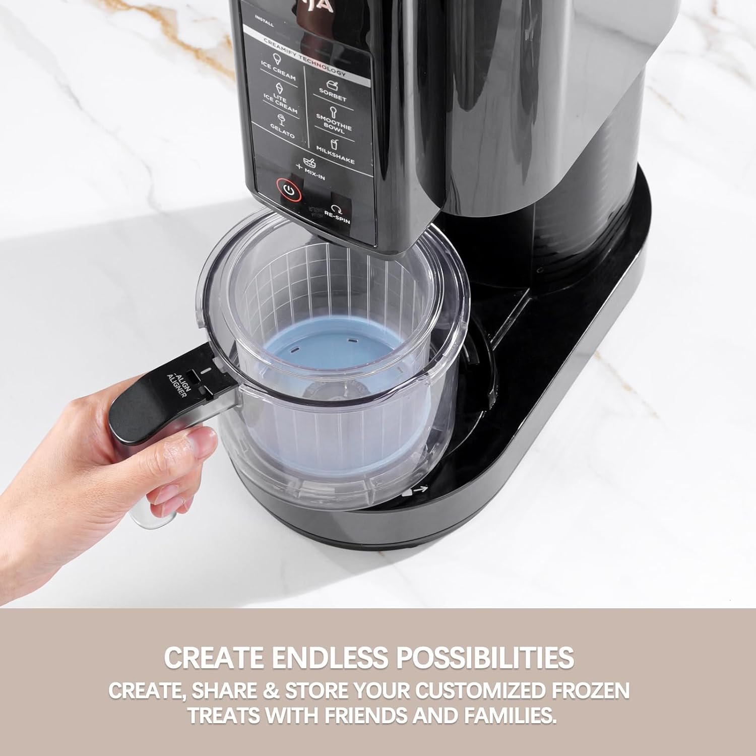 QVN Ninja Creami Pints and Lids - 4 Pack Ninja Creami Containers, 16oz Creami Pint Containers Compatible with Ninja NC299AMZ & NC300s Series Ice Cream Maker - Dishwasher Safe & Good Sealing - Image 6