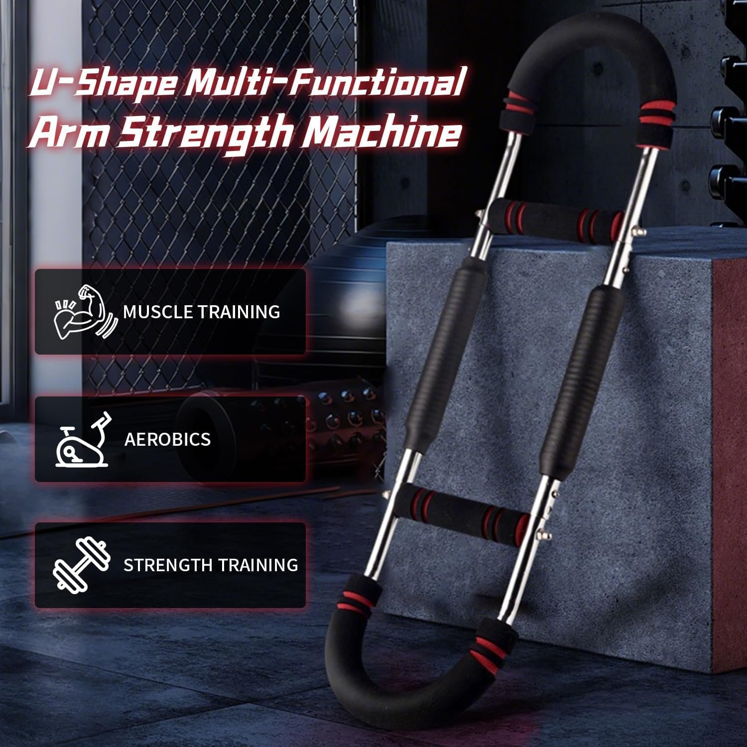 Twister Arm Trainer for Biceps, Chest & Core – Adjustable Resistance Arm Workout Equipment for Home Gym, Strength Training & Muscle Building (40-100 lbs Resistance) - Image 5