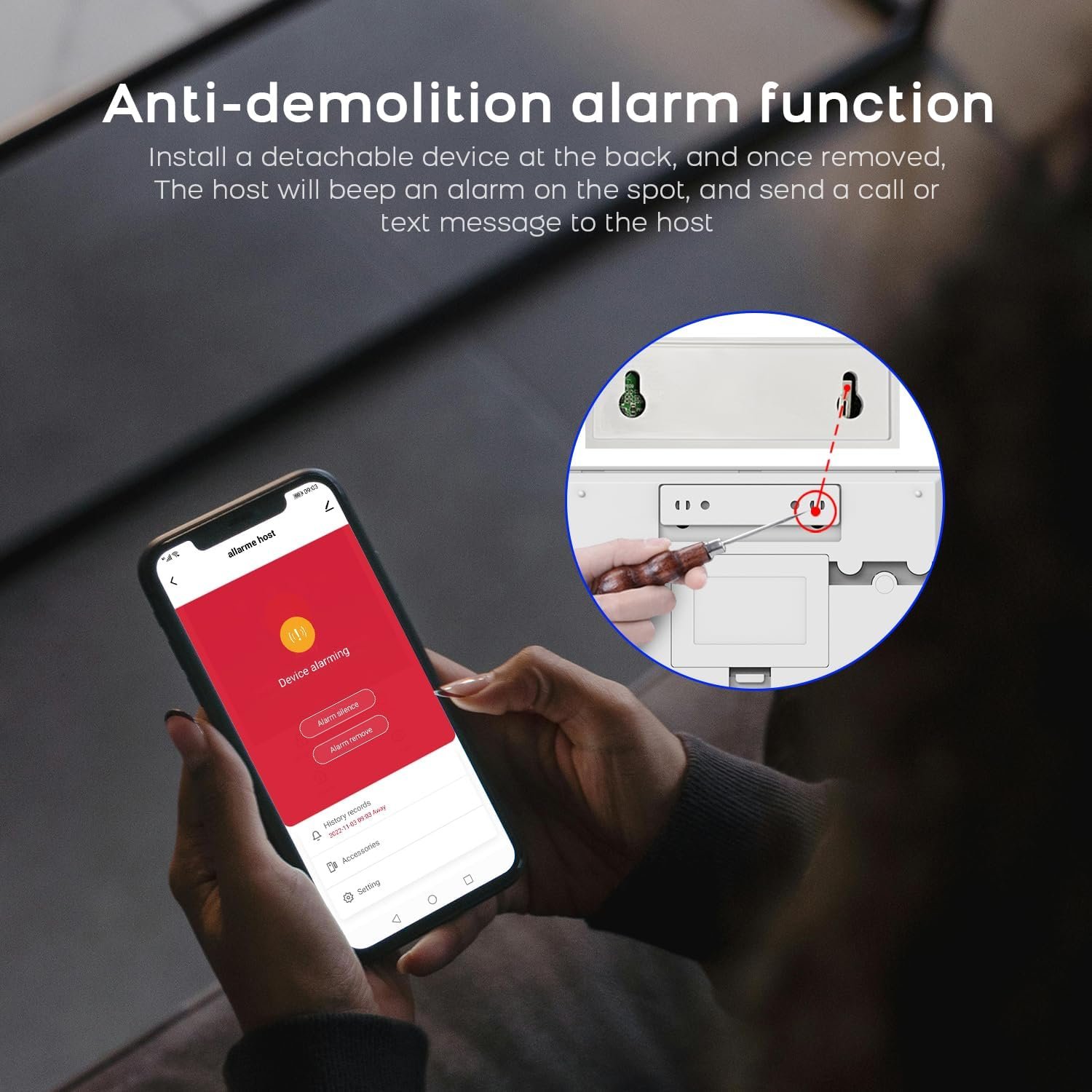 PGST WiFi Alarm System for Home Security,24 PCS Wireless Home Security System with DIY Expandable Door Alarm Sensor,Motion Detector,SOS Button,APP Instant Alerts for Villa,Apartment,No Monthly Fee - Image 4