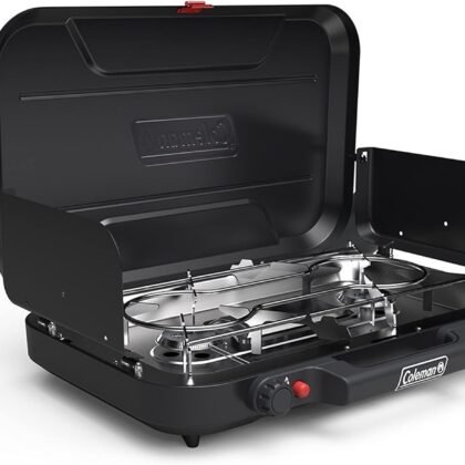 Coleman Classic 3-Burner Propane Camping Stove with InstaStart Ignition, Portable Cooktop with 3 Adjustable Burners & 28,000 BTUs of Power for Camping, Tailgating, Grilling, Hunting & More
