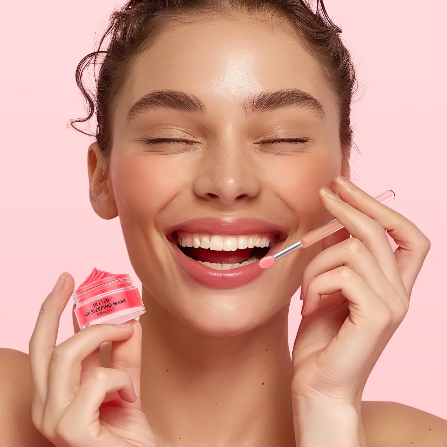 Lip Mask Set 4 Pcs, Overnight Lip Sleeping Mask with Shea Butter, Hyaluronic Acid & Vitamin C Nourishes Hydrates Dry, Flaky Lips, Moisturizing Lip Repair Balm & Butter, Lip Care Gift for Women - Image 8