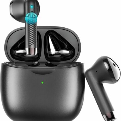 Wireless Earbuds, Bluetooth 5.4 Earbuds Stereo Bass, Bluetooth Headphones in Ear Noise Cancelling Mic, Sports Earphones IP7 Waterproof, 32H Playtime USB C Mini Charging Case Ear Buds for Android iOS