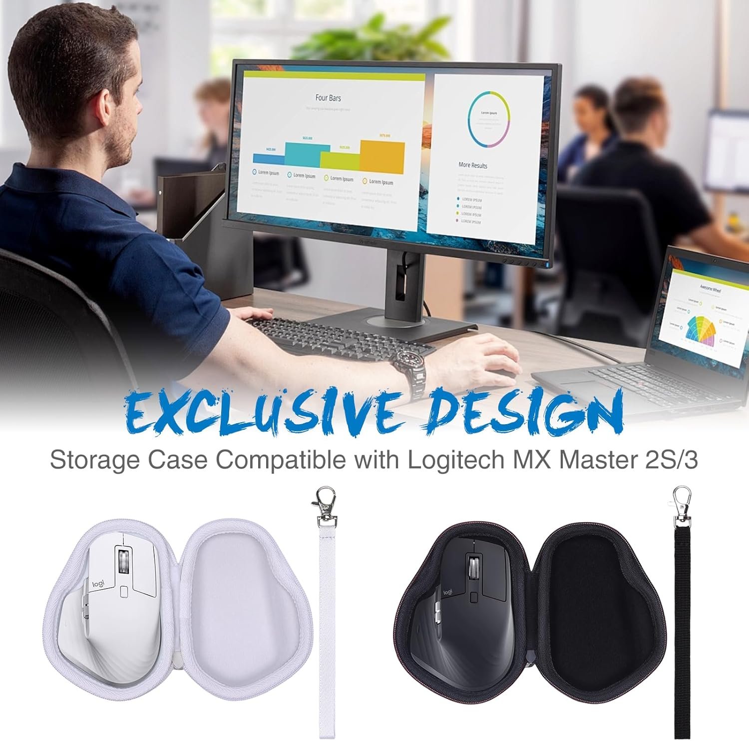 LTGEM Case Compatible with Logitech MX Master 3S / Master 2S / Master 3 / MX Master 4 Wireless Performance Mouse, Black(Case Only) - Image 8