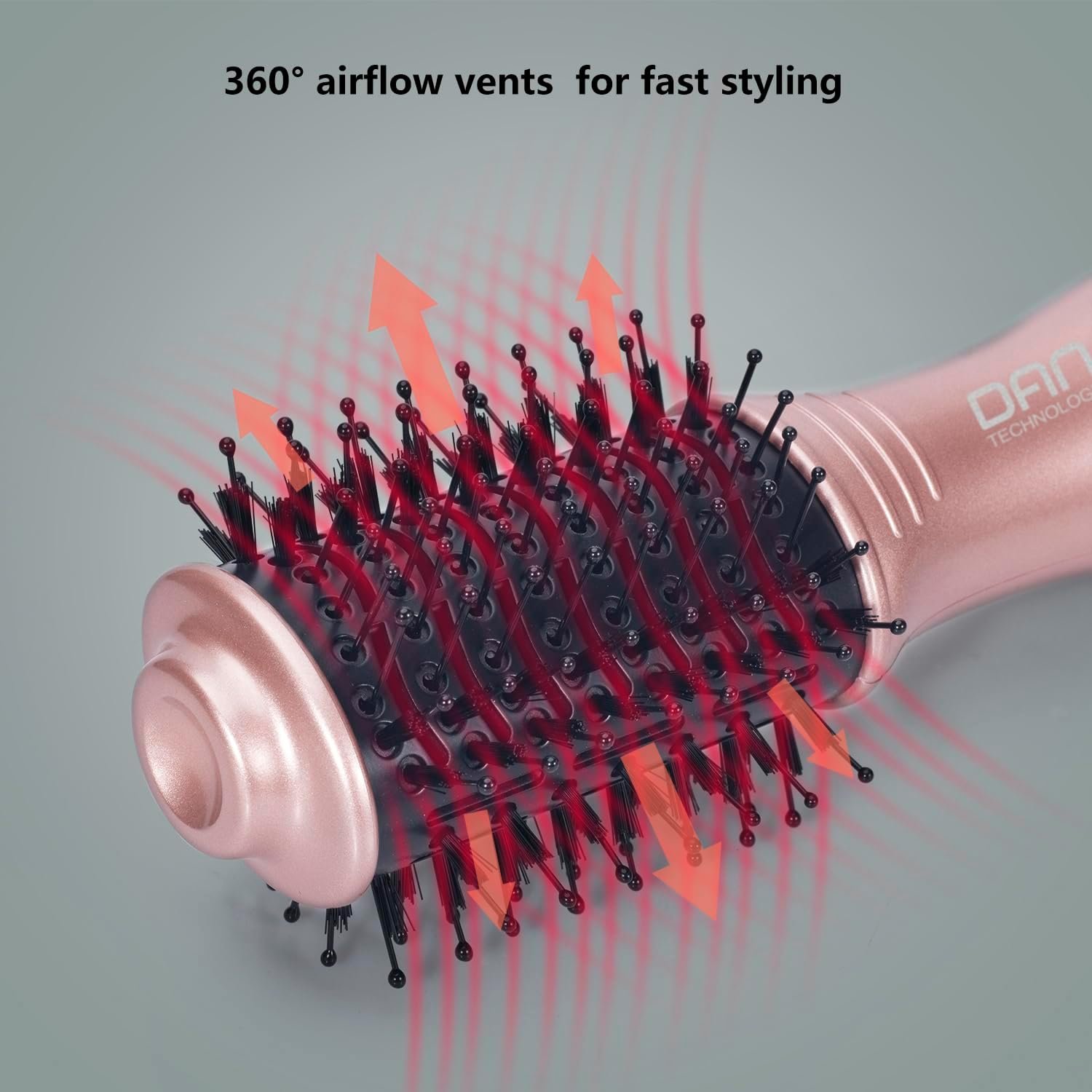 DAN Technology one Step HairDryer and volumizer,Small Hairbrush drye,2 inch Lightweight Electric Brush Hair, Small Brush Hair dryers for Women… - Image 4