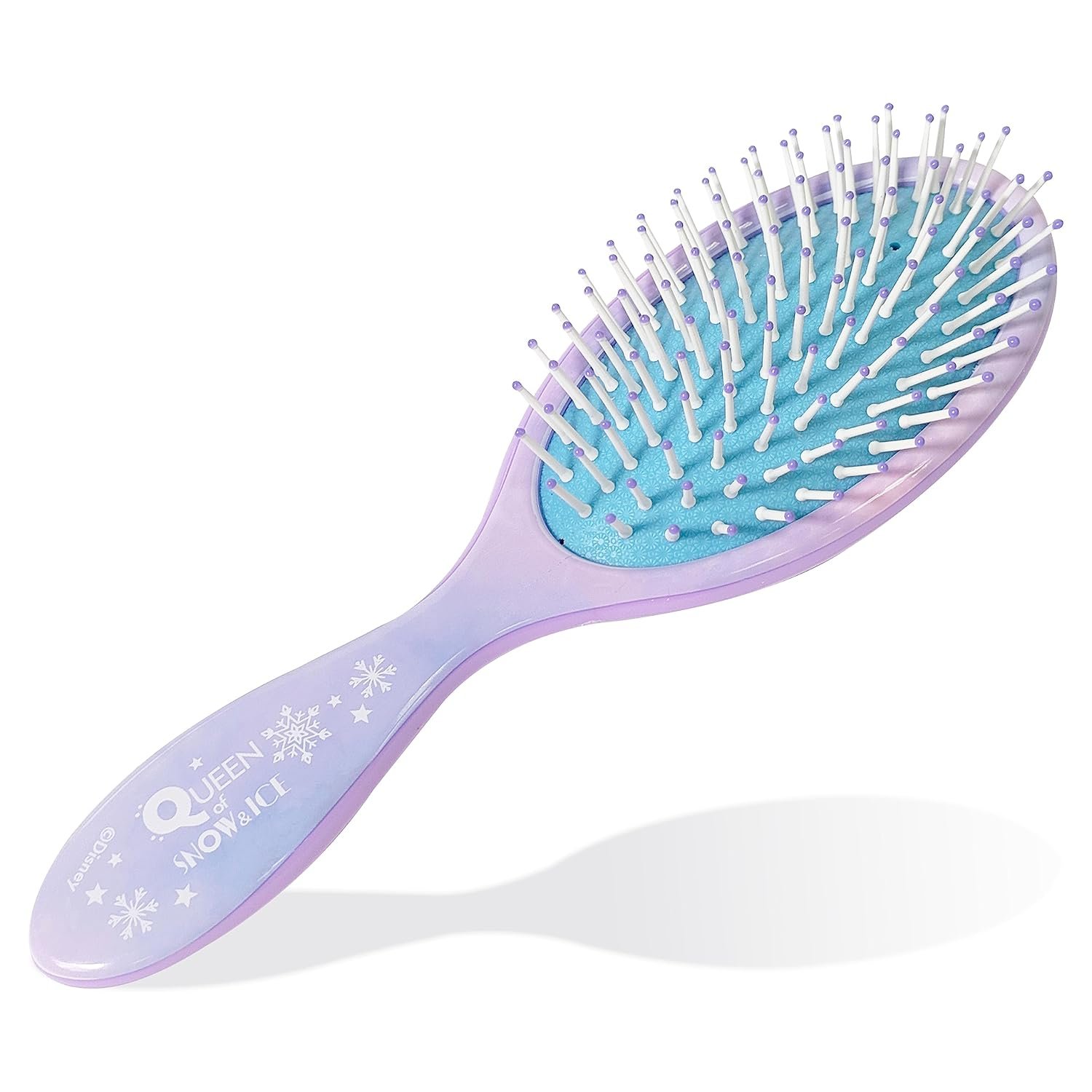 Frozen Princess Elsa Hair Accessory 5 Pcs Set - 1 Regular 9 inch Frozen Hairbrush & 4 Frozen Scrunchies - Detangling Brush & Elastic Hair Ties Ropes for Girls, Ages 3+ - Image 2