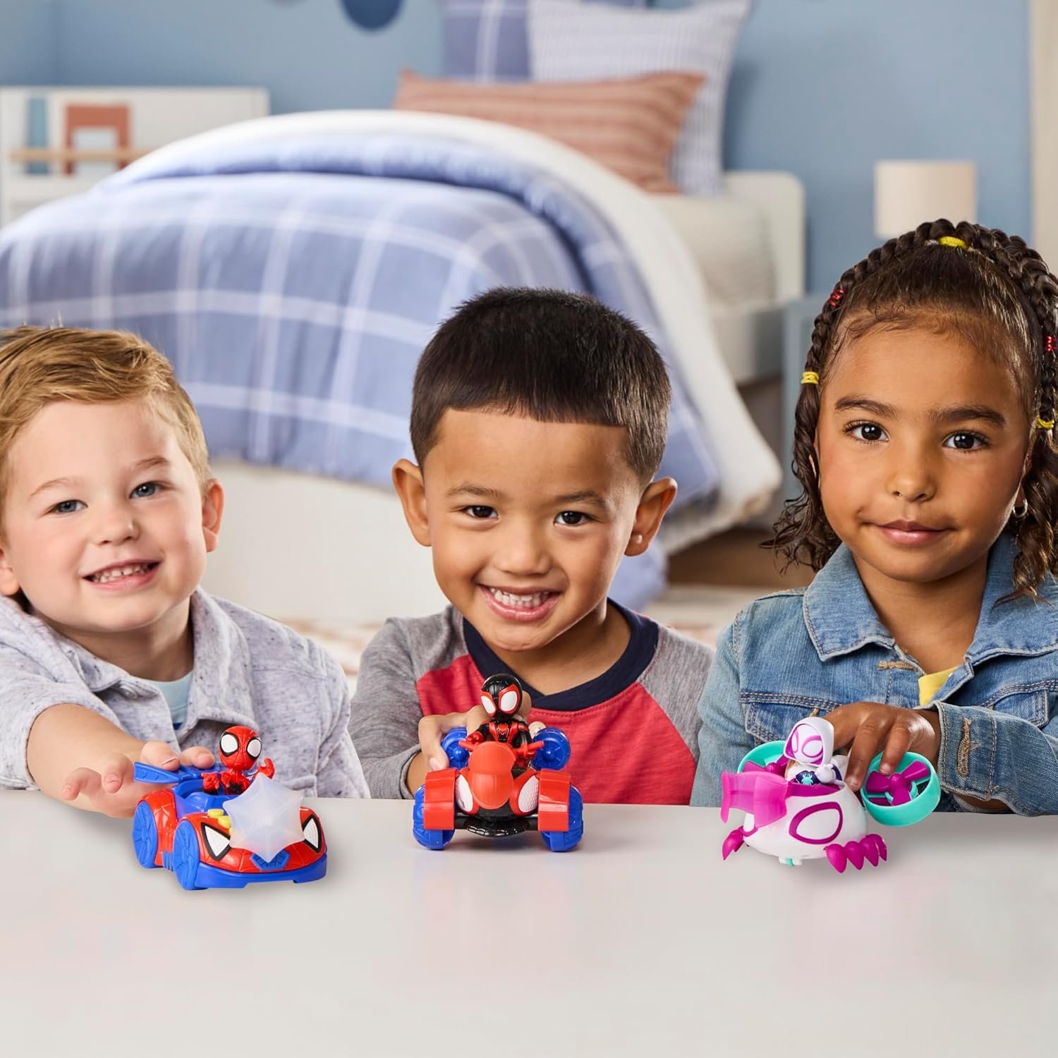 SPIDEY AND HIS AMAZING FRIENDS Marvel Spidey Web Crawler Toy Car with 3-Inch Action Figure & Accessory, Super Hero Toys, Kids Ages 3+ - Image 9