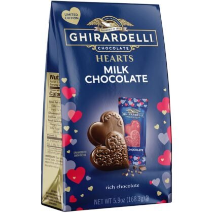 Ghirardelli Milk Chocolate Duet Hearts - 5.9oz.