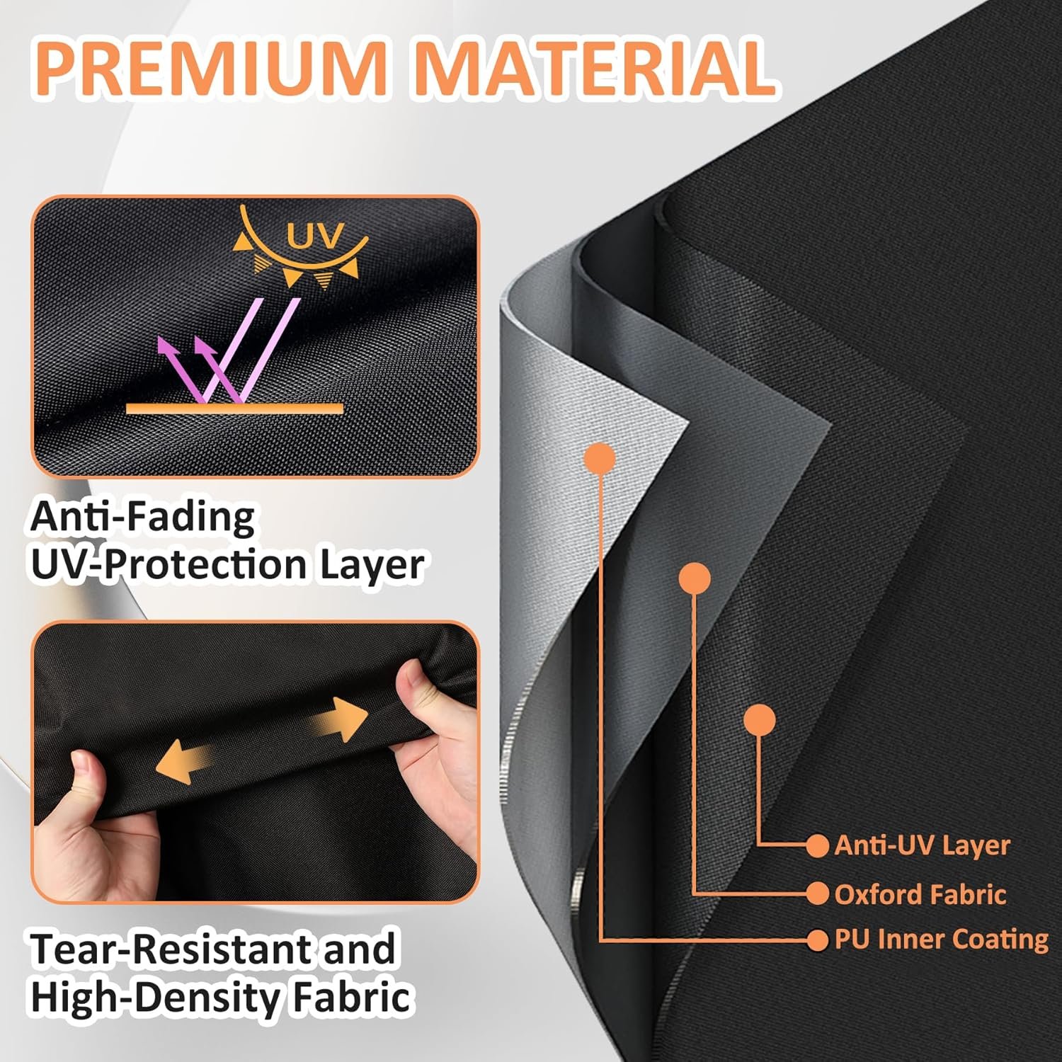 Pizza Oven Cover for Ooni Karu 12 and Karu 12G Multi-Fuel Pizza Oven, Waterproof 600D Heavy Duty Carry Cover, Portable Bag with Strap Design - Image 4