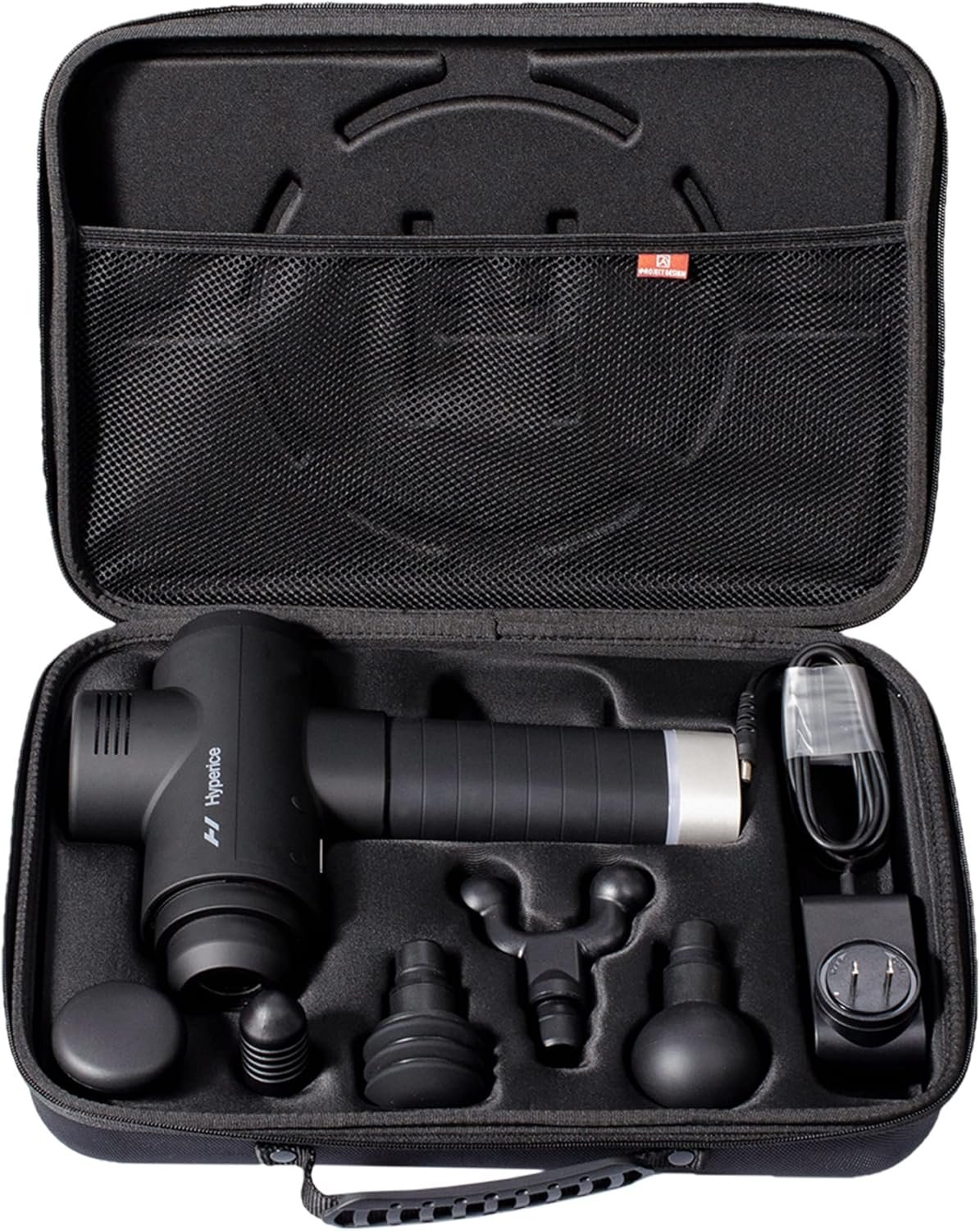 BUBM Carrying Case Compatible with Hypervolt 2 Pro,Travel Storage Organizer compatible with Hypervolt Plus Hard Shell Bag Massage Gun Device Holder - Image 6