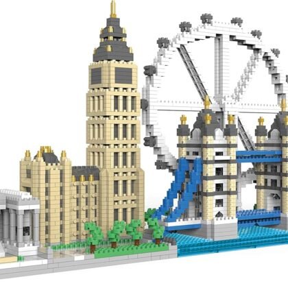 dOvOb Architecture London Skyline Collection Micro Mini Blocks Set Model Kit and Gift for Kids and Adults (3076 Pieces)