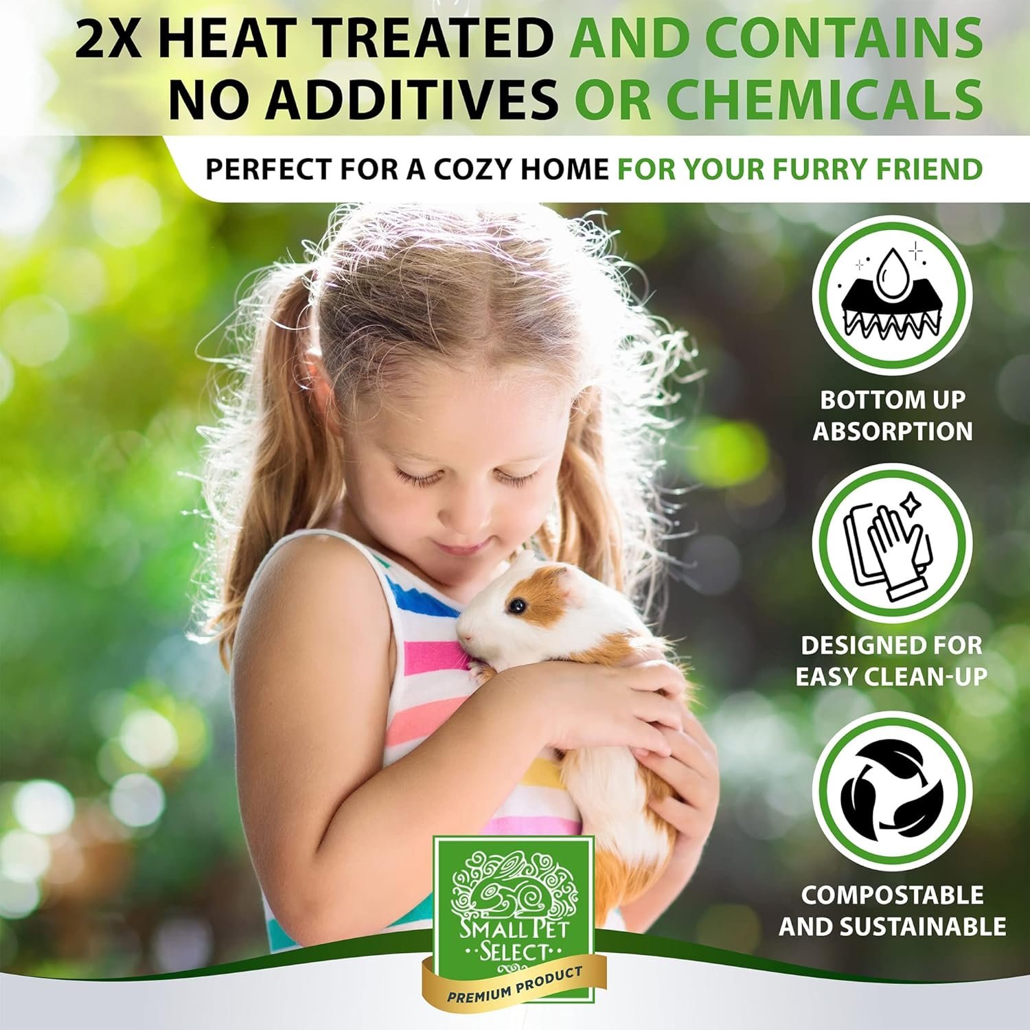 100% Natural Corn Cob Bedding for Pets - Small Pet Select Small Animal & Bird Cage Litter Safe for Hamsters, Guinea Pigs & More -12lb - Image 2